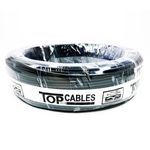 cabo elétrico 2,5mm top cables 50 metros preto (mp)