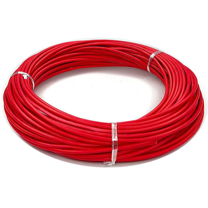 cabo elétrico top cables 2,5mm peça com 25 metros vermelho (mp)