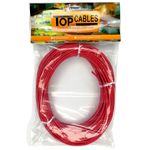 cabo elétrico top cables 2,5mm peça com 25 metros vermelho (mp)