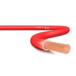 cabo elétrico top cables 2,5mm peça com 100 metros vermelho (mp)