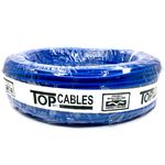cabo elétrico 4mm 100 metros top cables azul (mp)