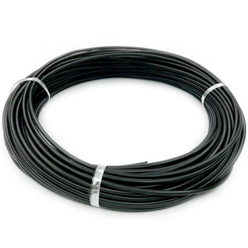 cabo elétrico 6mm peça com 25 metros top cables preto (mp)