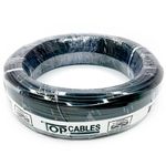 cabo elétrico 6mm peça com 50 metros top cables preto (mp)