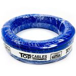 cabo elétrico 6mm 50 metros top cables azul (mp)