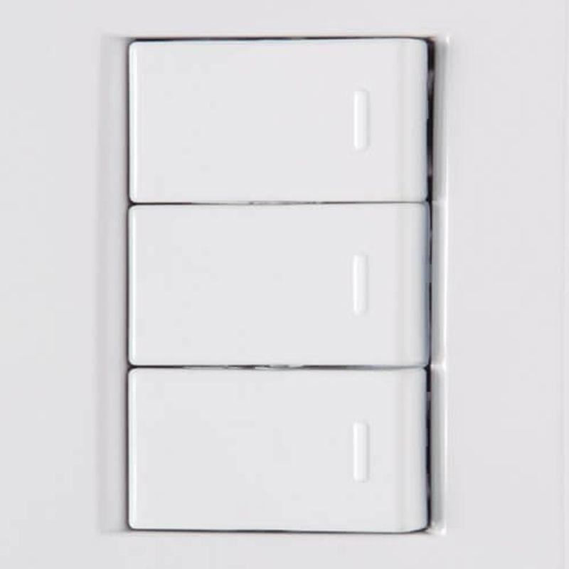 interruptor triplo de embutir tramontina liz 250v 10a branco (mp)