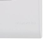 conjunto tomada simples 2p+t com interruptor simples de embutir tramontina liz 250v 10a branco (mp)
