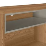 rack para tv até 70" linea brasil camboriú amêndoa e titânio
