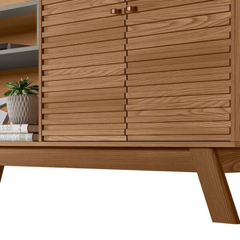 rack para tv até 70" linea brasil camboriú amêndoa e titânio