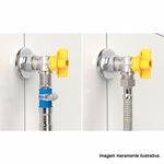 registro esférico 90° para gás blukit 1/2 bsp x 1/2 (mp)
