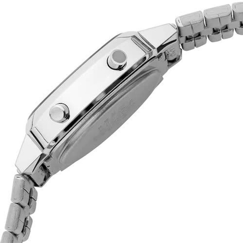 relógio feminino casio vintage digital prata la670wa-7