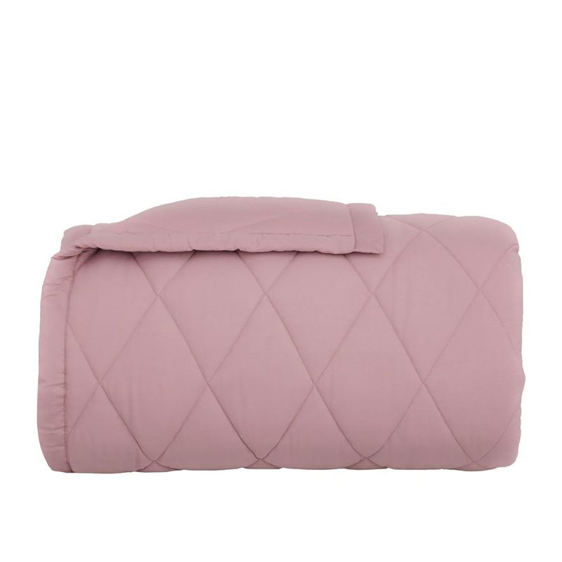 edredom queen buddemeyer basic percalle 250/240 rosa