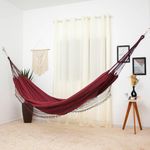 rede de dormir jeans life vinho com preto