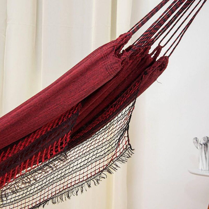 rede de dormir jeans life vinho com preto