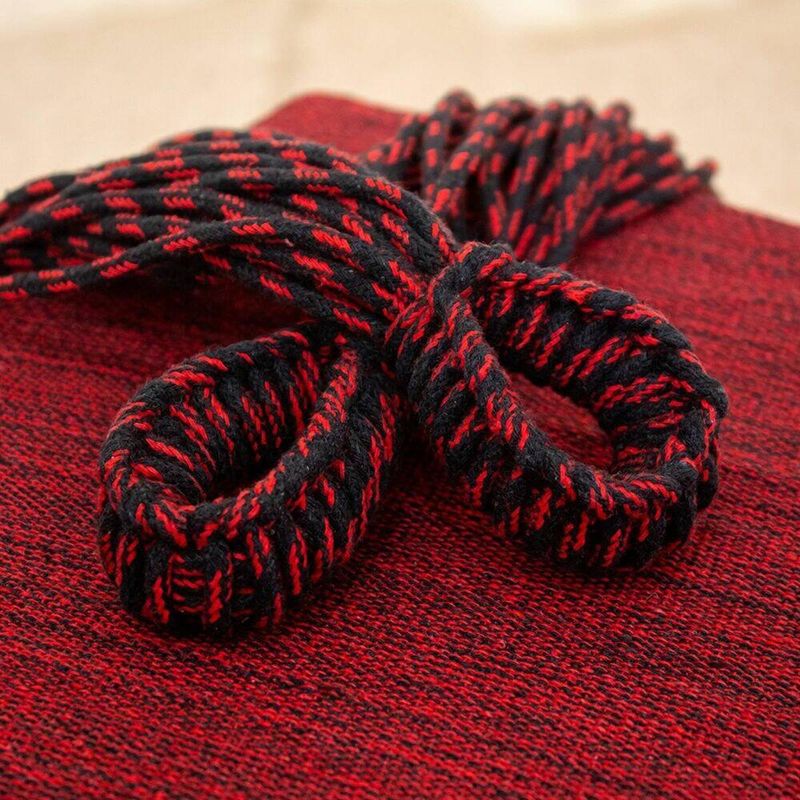 rede de dormir jeans life vinho com preto