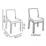 cadeira alice tramontina preta 92037009