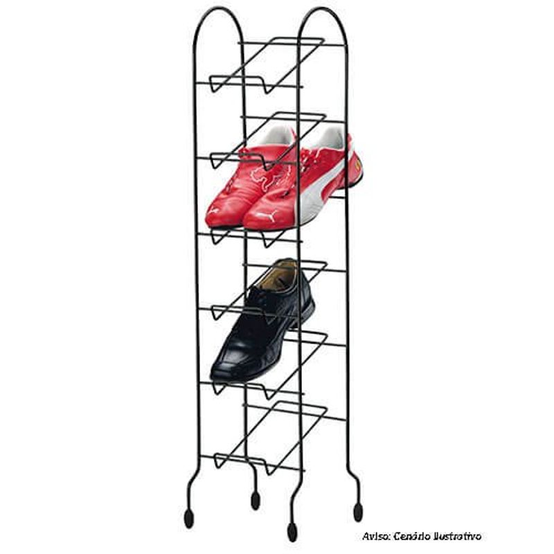sapateira 6 andares utimil pr443 preto