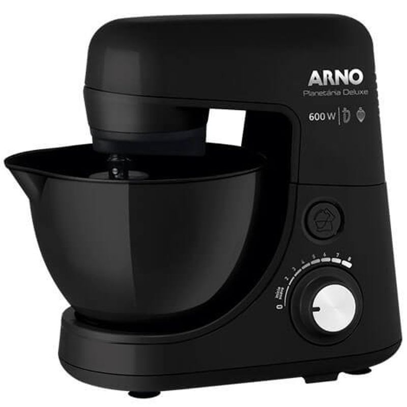 batedeira planetária nova deluxe 600w preta arno sx34