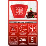 batedeira arno chef 400w, 5 litros, vermelha - sm02