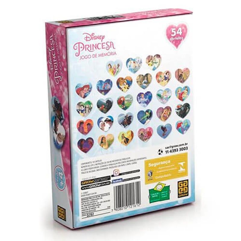jogo grow memória princesas