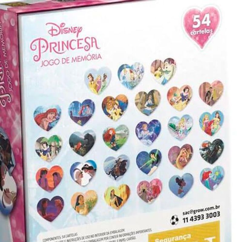 jogo grow memória princesas
