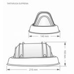 arandela tartaruga taschibra e-27 suprema preta (mp)