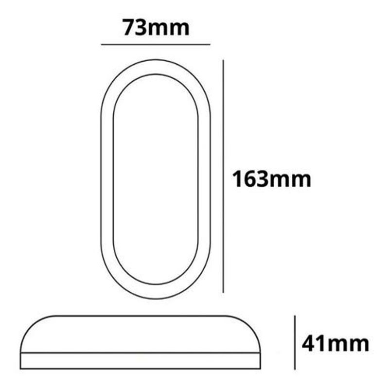 arandela tartaruga taschibra force led branco (mp)