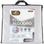 protetor de colchão casal impermeável fibrasca flor de algodão 9751