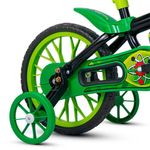 bicicleta nathor black aro 12 preto/verde
