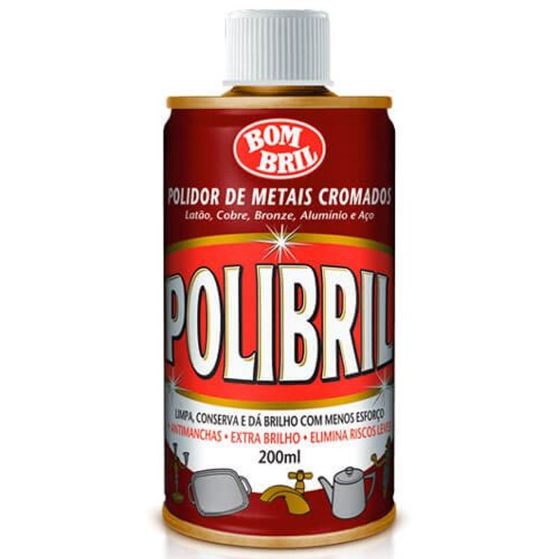 polidor metais e cromados polibril 200ml