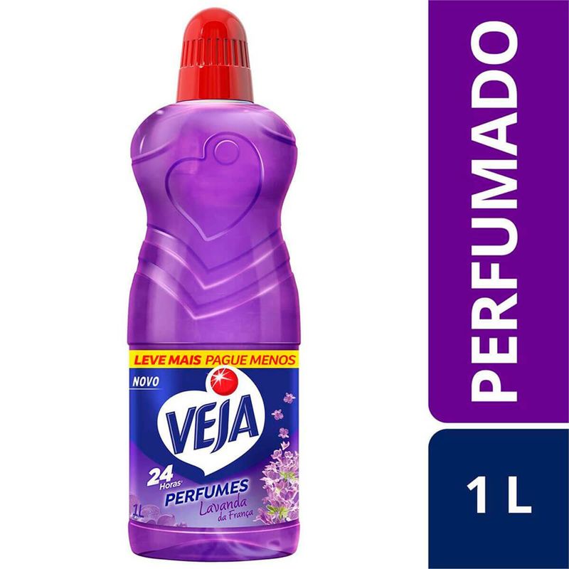 limpador perfumado veja perfumes lavanda da frança 1 litro