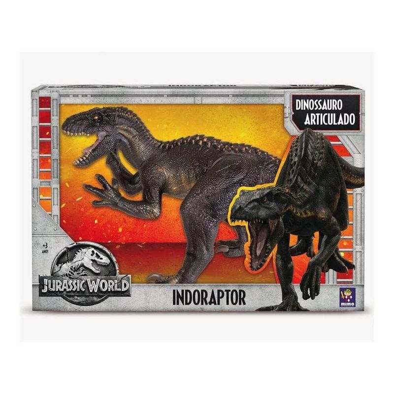 boneco dinossauro mimo indoraptor articulado jurrasic wolrd toys