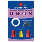 kit básico para instalação elétrica bemfixa 4275 com 8 itens