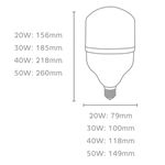 lâmpada led bulbo t 30w bivolt elgin 6500k luz branca (mp)