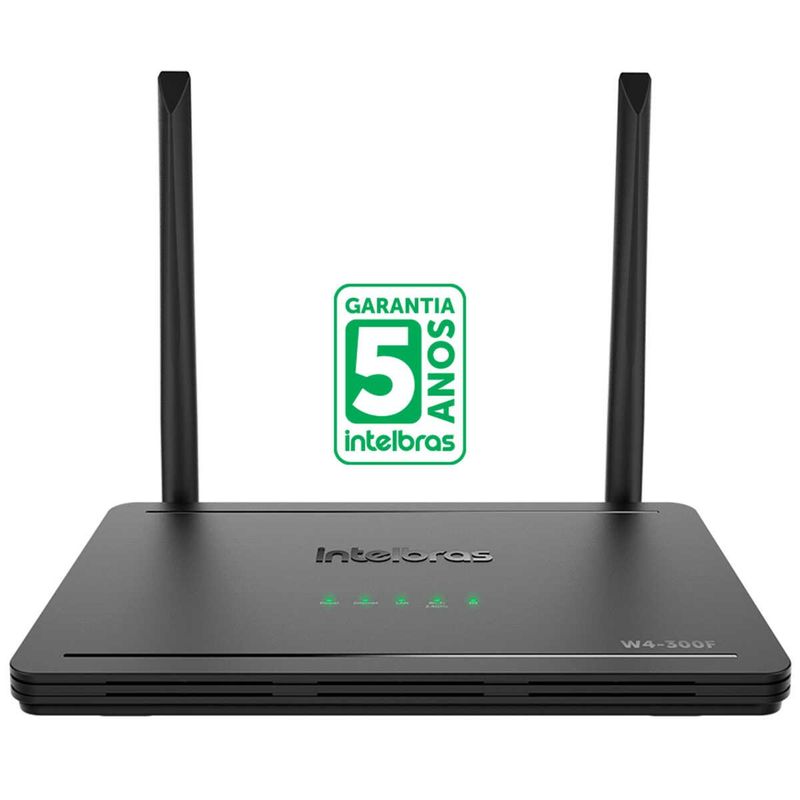 roteador wireless intelbras wi-force preto w4-300f
