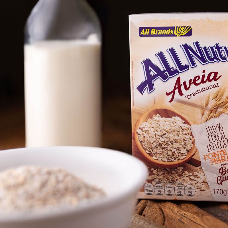 aveia em flocos tradicional allnutri 170g