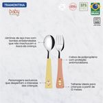 jogo de talheres tramontina baby friends infantil 02 peças 23797905