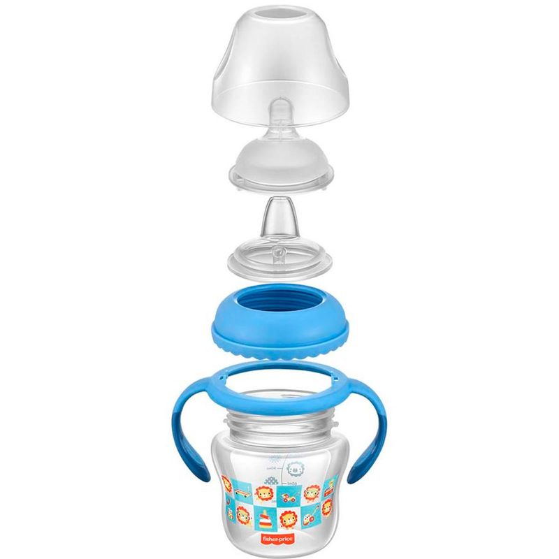 copo de transição tommee tippee fisher-price first moments 150ml azul - bb1055
