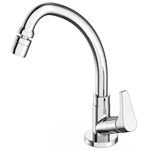 torneira celite like para cozinha de mesa com bica móvel e arejador articulado cromado (mp)