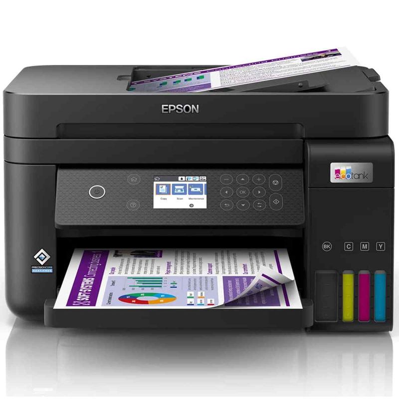 multifuncional epson ecotank l6270 duplex com wi-fi, ethernet e usb