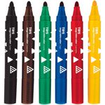 caneta hidrocor tris ponta super jumbo mega hidro color 6 cores - 603247