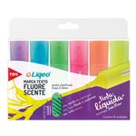 marca texto tris liqeo flat neon 6 cores - 605609