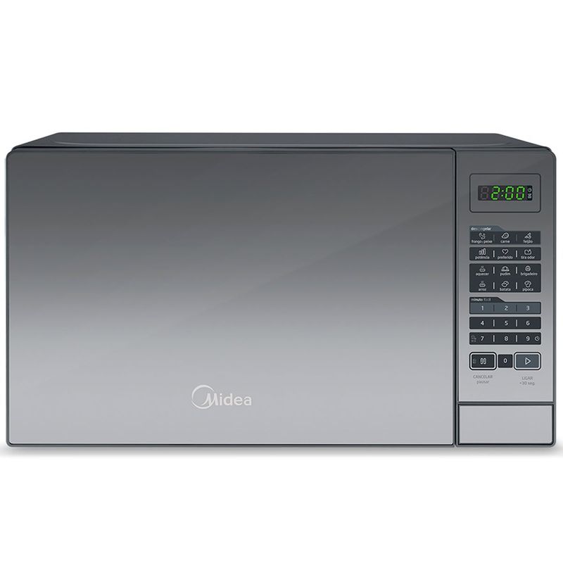 micro-ondas midea 20 litros, 127v, cinza - mrae21
