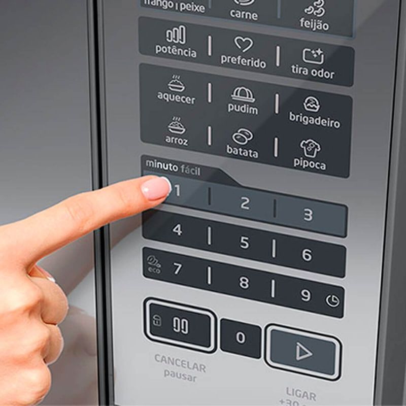 micro-ondas midea 20 litros, 127v, cinza - mrae21