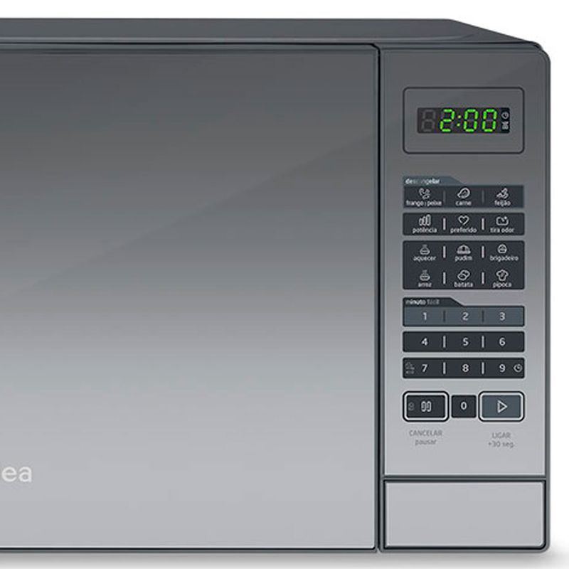 micro-ondas midea 20 litros, 127v, cinza - mrae21
