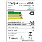 micro-ondas midea 20 litros, 127v, cinza - mrae21