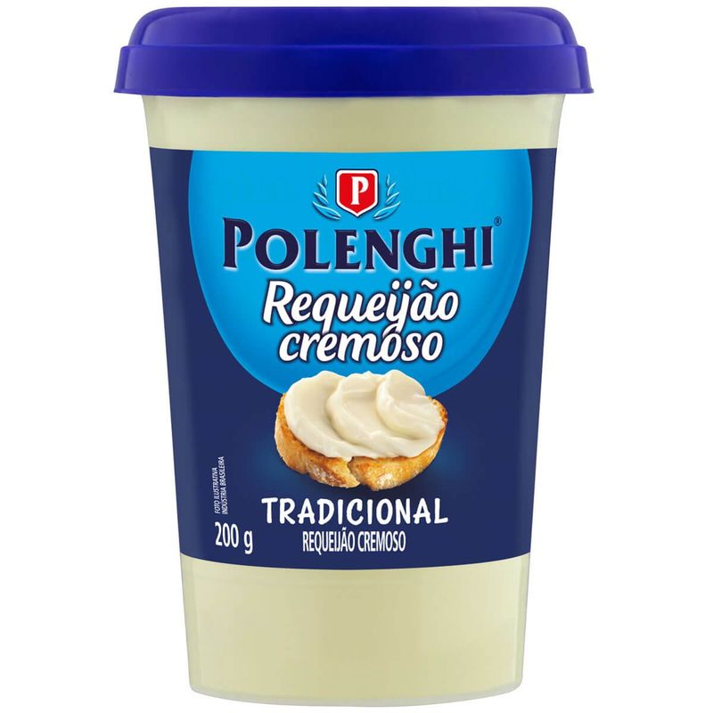 requeijão cremoso tradicional polenghi copo 200g