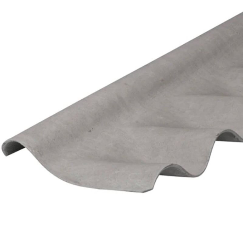 cumeeira brasilit de fibrocimento inferior 4mm ondina 51 x 31cm cinza (mp)