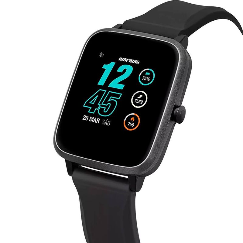 smartwatch mormaii preto molifeab8p