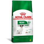 ração royal canin para cães adultos 8+ da raça mini 2,5kg (mp)
