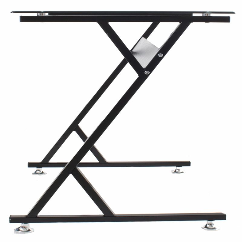 escrivaninha latcor vidro e metal gl204d